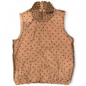 Polka Dot Sleeveless Top